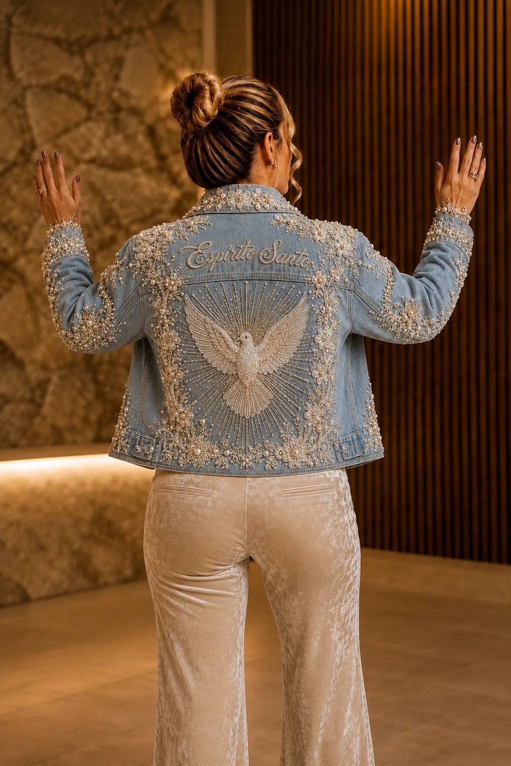 Pearl Dove  Denim Jacket