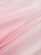 Pink Ombre Halter Maxi Dress Pleated Wedding Guest Gown for Beach & Summer Parties