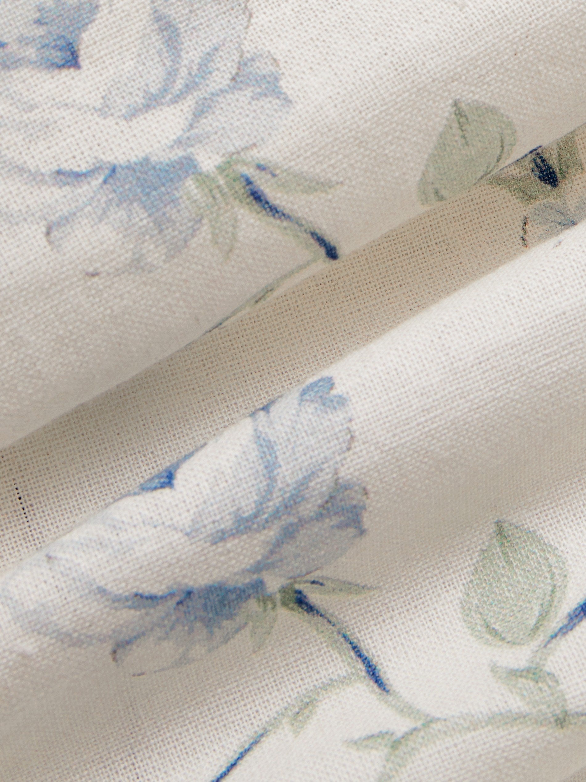 Maxi Linen Dress, 3/4 Sleeves, V Neck, Linen Blend, Blue