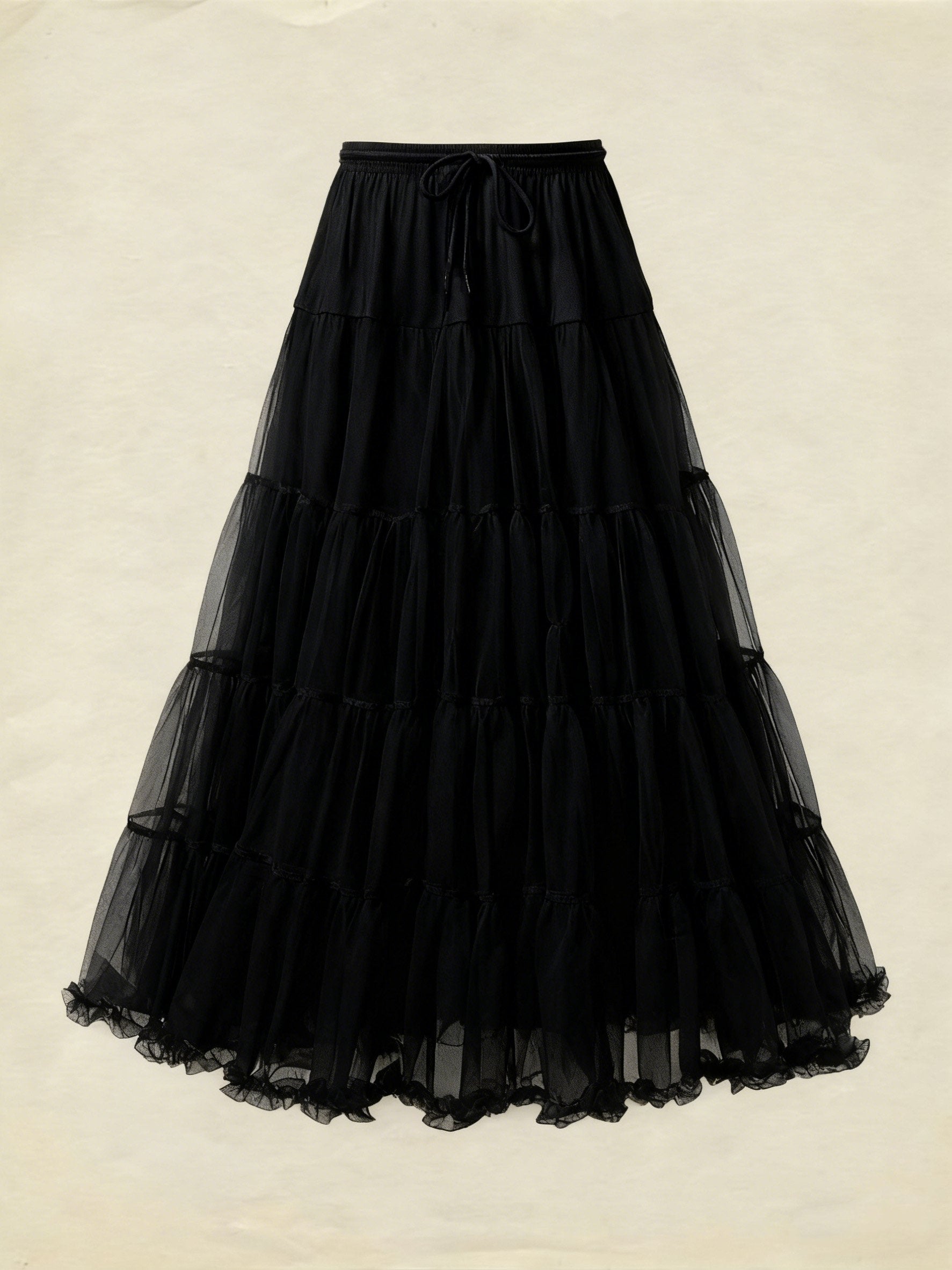 Jane Collection - Multi-Layered Petticoat for Effortless Volume-White