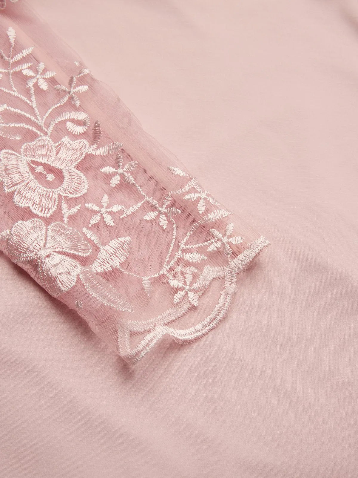 Pink Lace Knit Off The Shoulder Long Sleeve Sheath Gown Dress