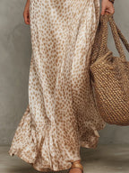 Elegant One-Shoulder Draped Maxi Dress