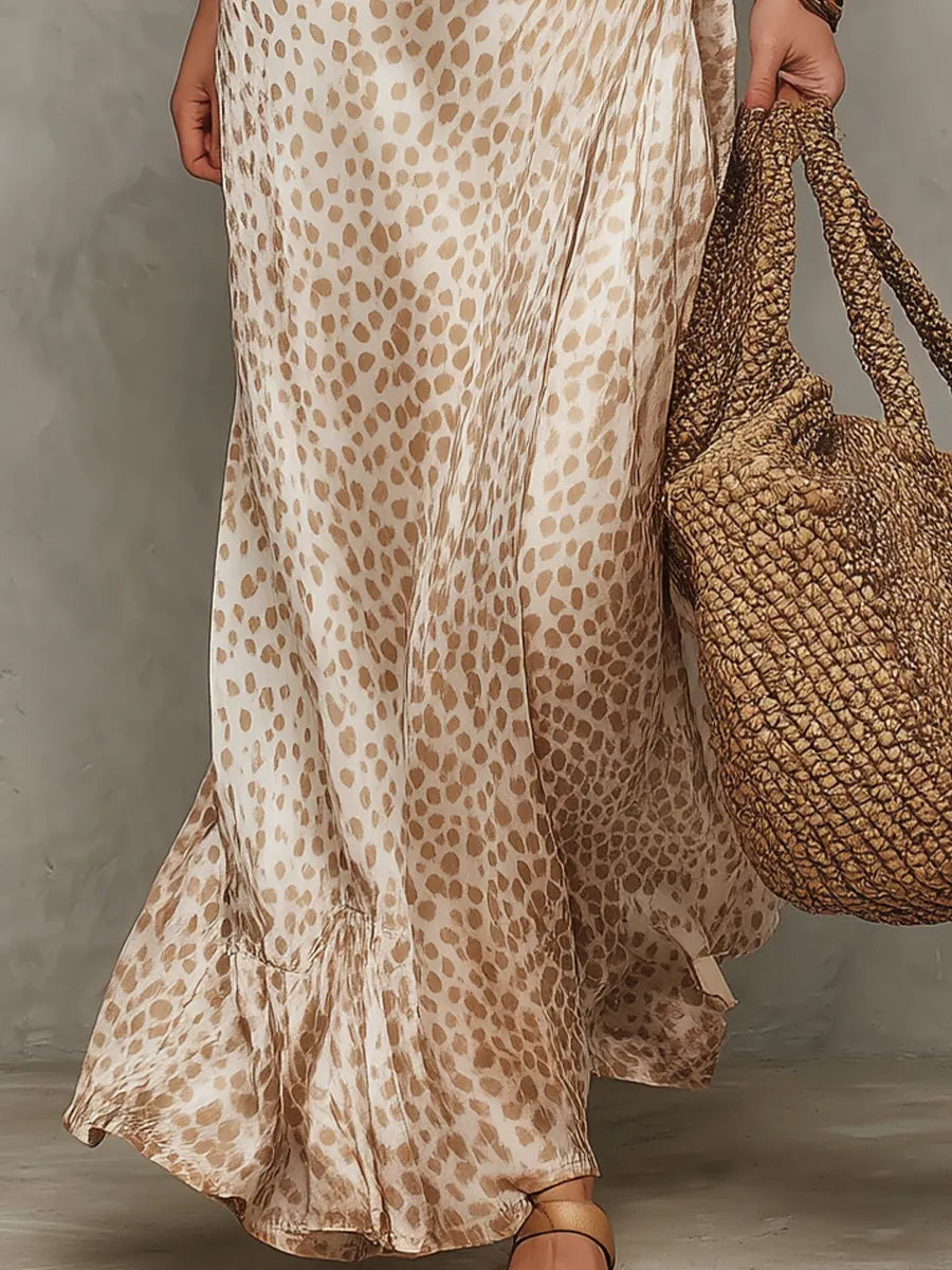 Elegant One-Shoulder Draped Maxi Dress