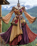 Renaissance-inspired country style vacation maxi dress 44c7 baed
