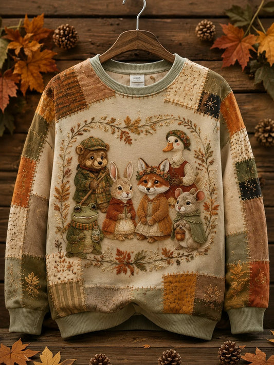 Women's Autumn Animal Printed Casual Sweatshirt