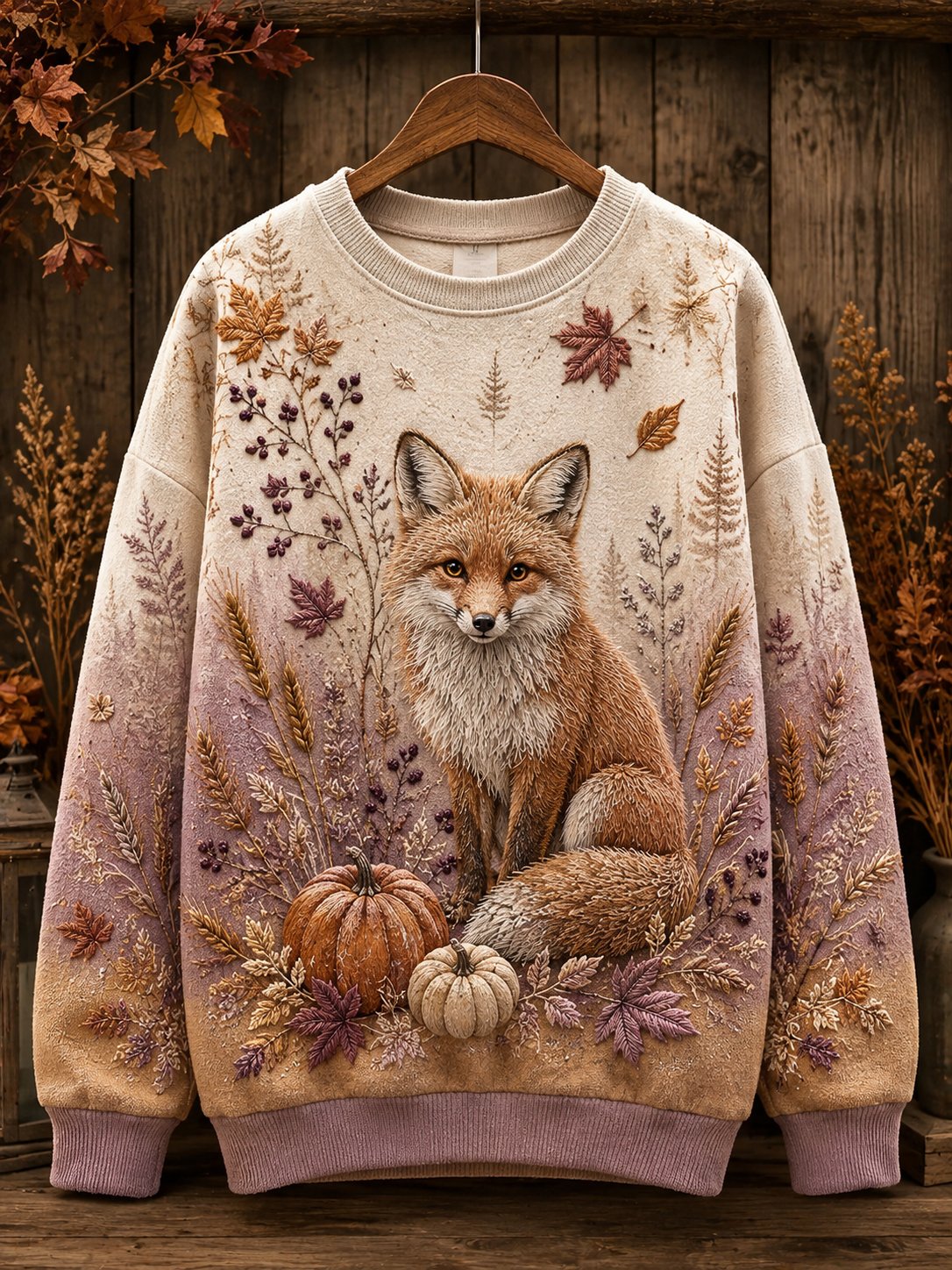 Women's Autumn Animal Print Sweatshirt