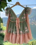 Summer Vacation Lace Elegant Linen Top e2bf