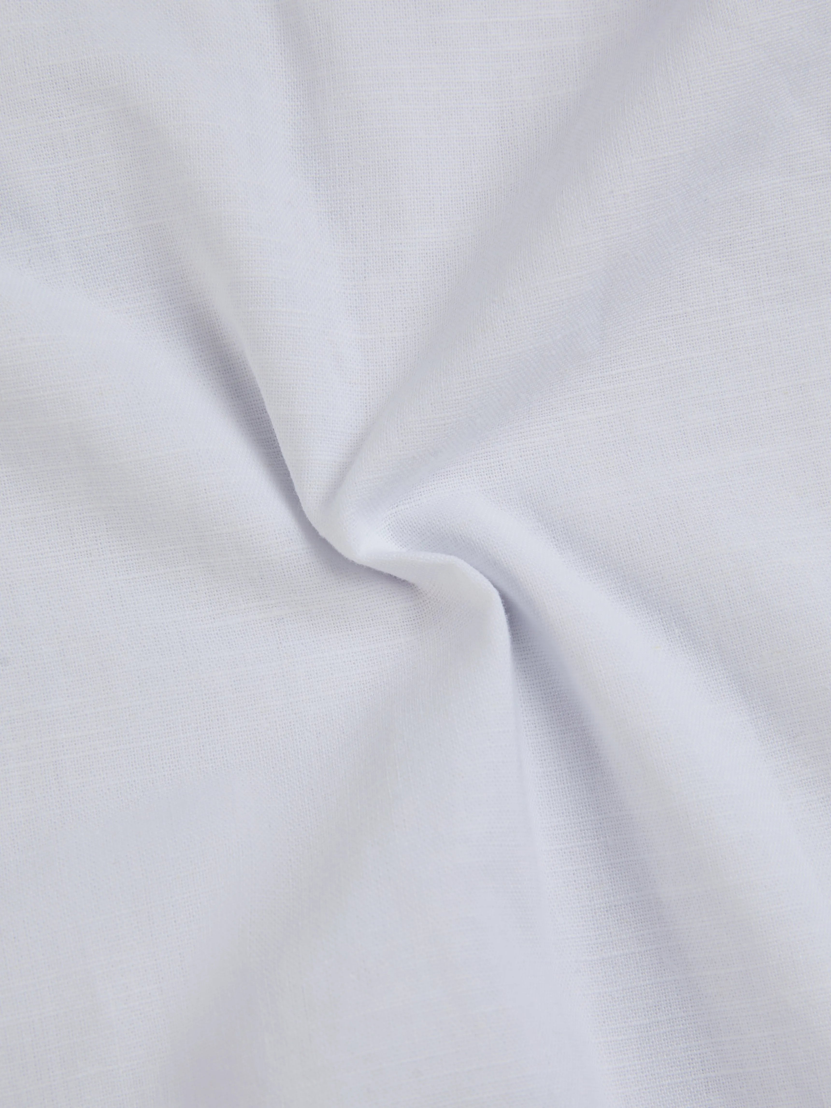 Cotton Pants, Plain, French Vintage, White