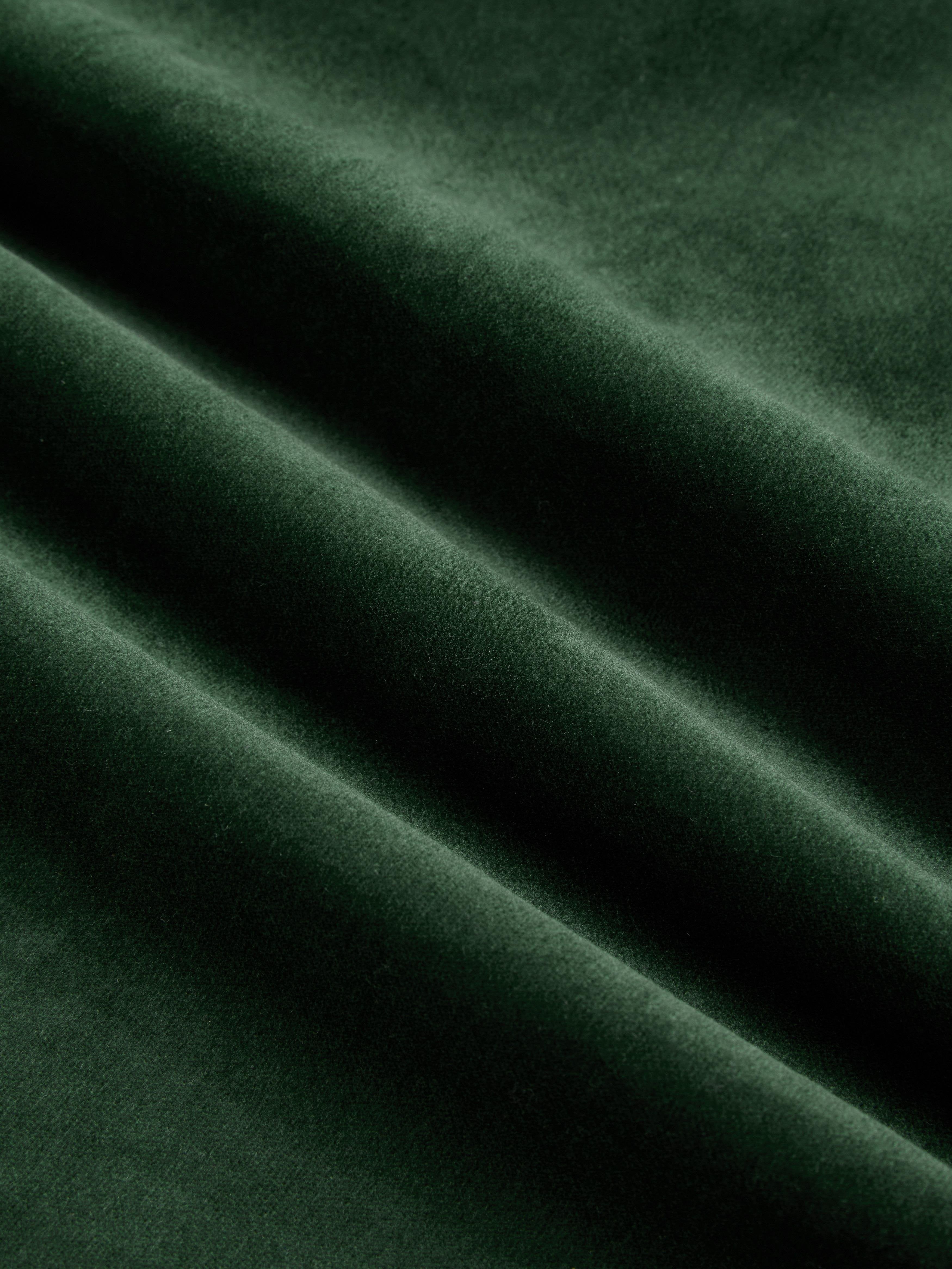 Maxi Cotton Dress, Long Sleeves, Square Neck, Plain, Lace, Vintage, Green
