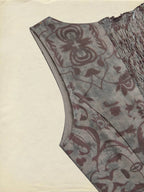 Maxi Cotton Dress, Sleeveless, Square Neck, Paisley, Suspenders, Vacation, Vintage, Brown