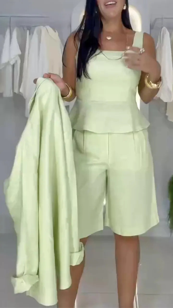 Cami Top & Knee Length Shorts Matching Set