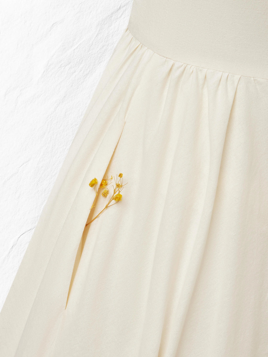 Maxi Linen Dress, Sleeveless, Sweetheart Neckline, Plain, Lace, Vintage, White