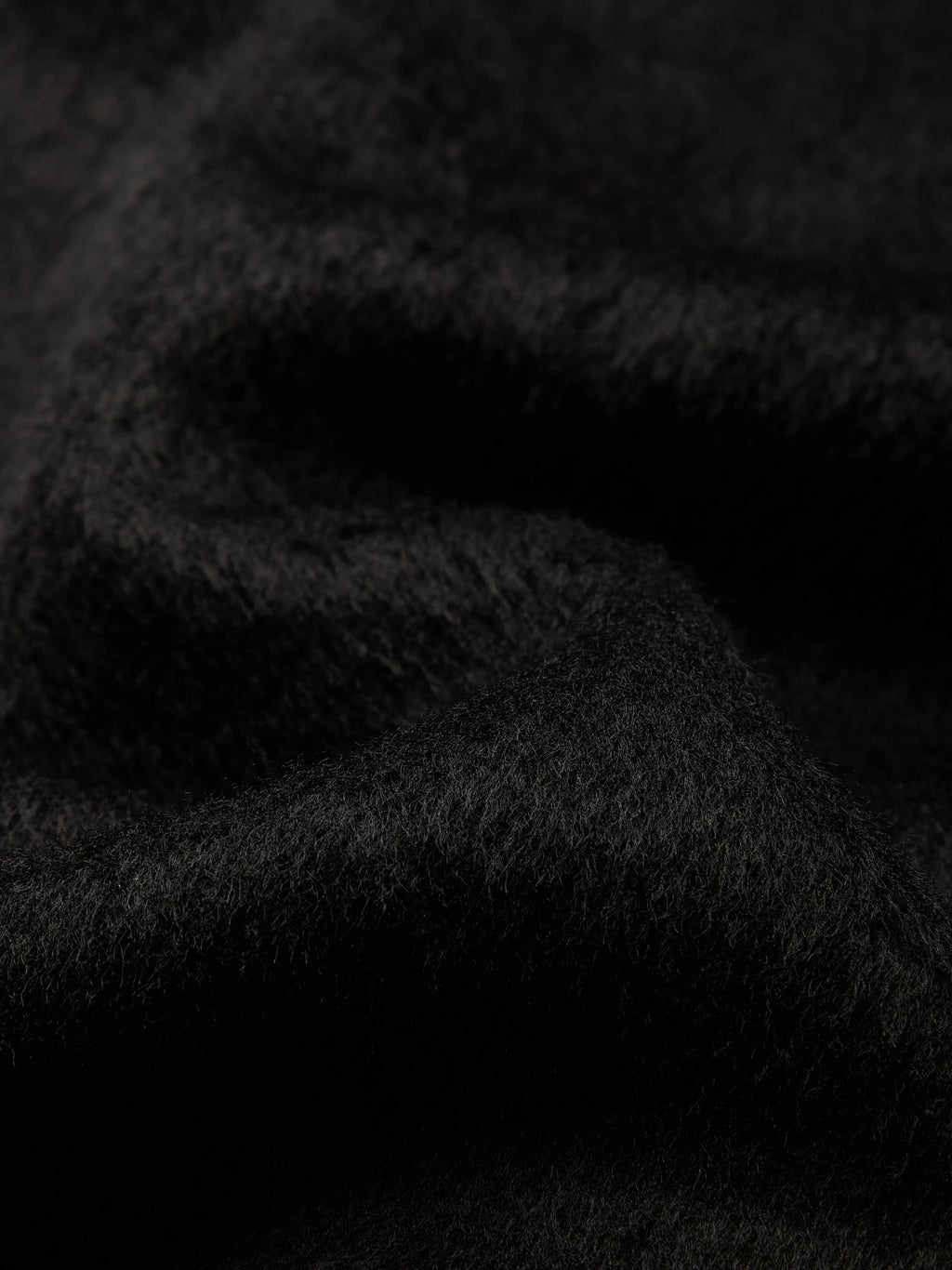 Wool Trench Coat, Long Sleeves, Lapel Collar, Plain, Button Design, Vintage, Black
