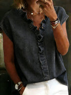 Women's Casual Denim Cotton Shirt