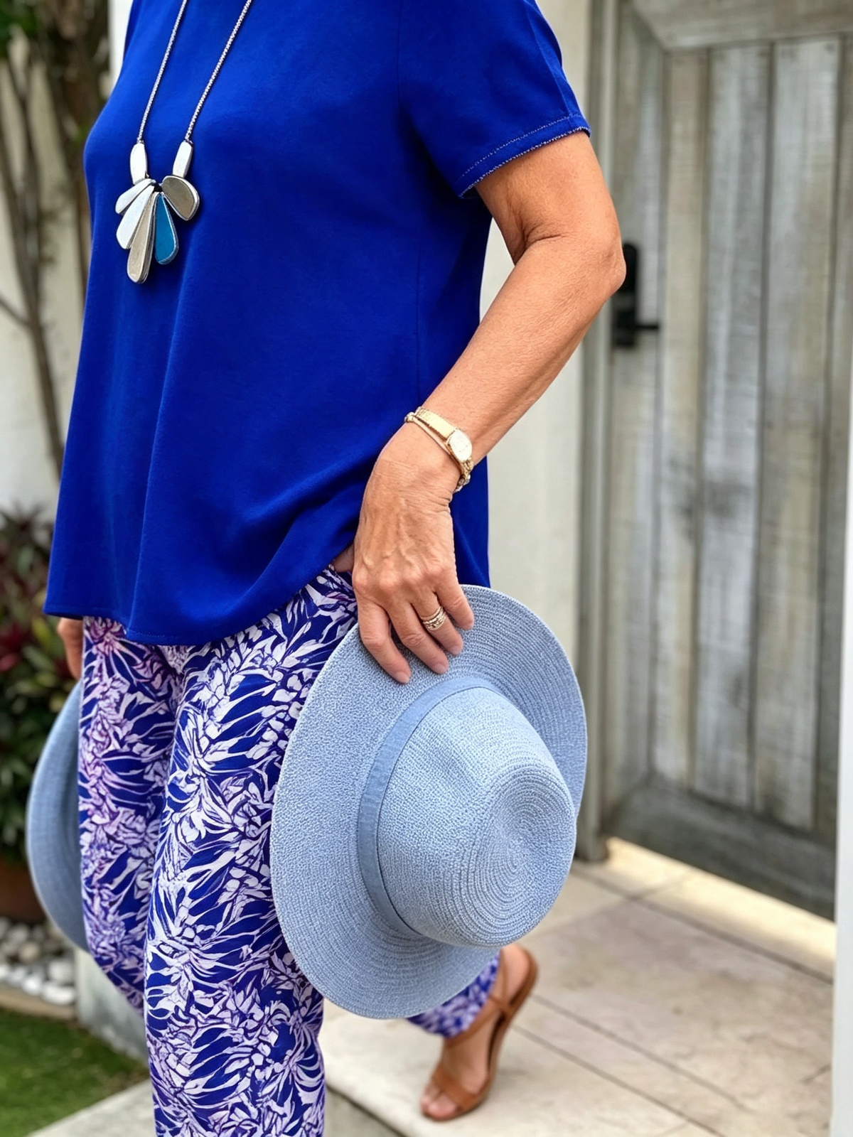 Vacation Two Piece Set Casual Holiday Loose Suit Two Piece Seaside Suit Holiday Clothing Sun Protection Suit