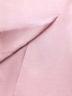 Pink Satin One Shoulder Sleeveless Sheath Gown Dress