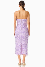 3D Floral Midi Bodycon Dress