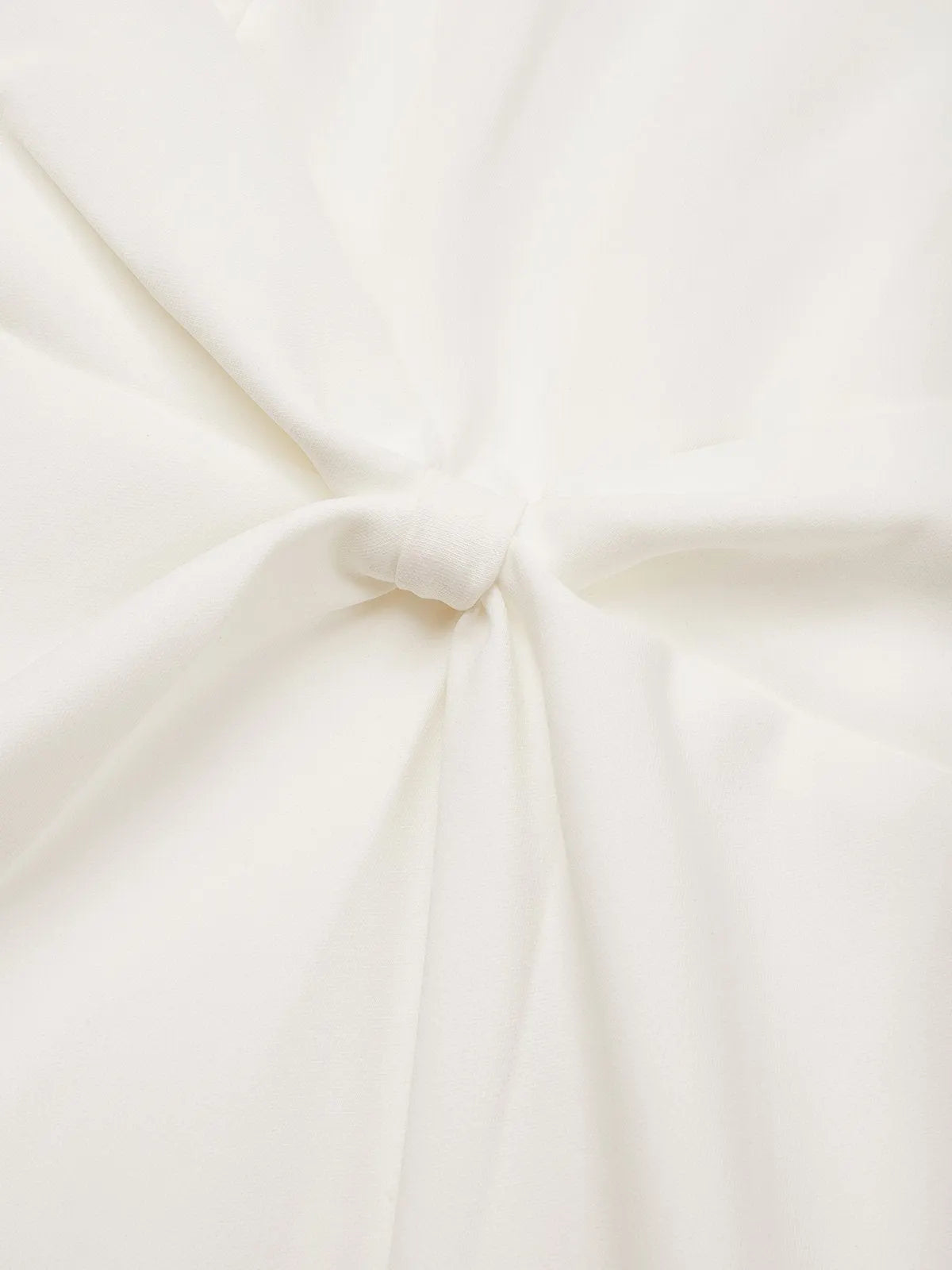 White Faux Pearl Knot Front Classic Boat Neck Short Sleeve Sheath Midi Dress