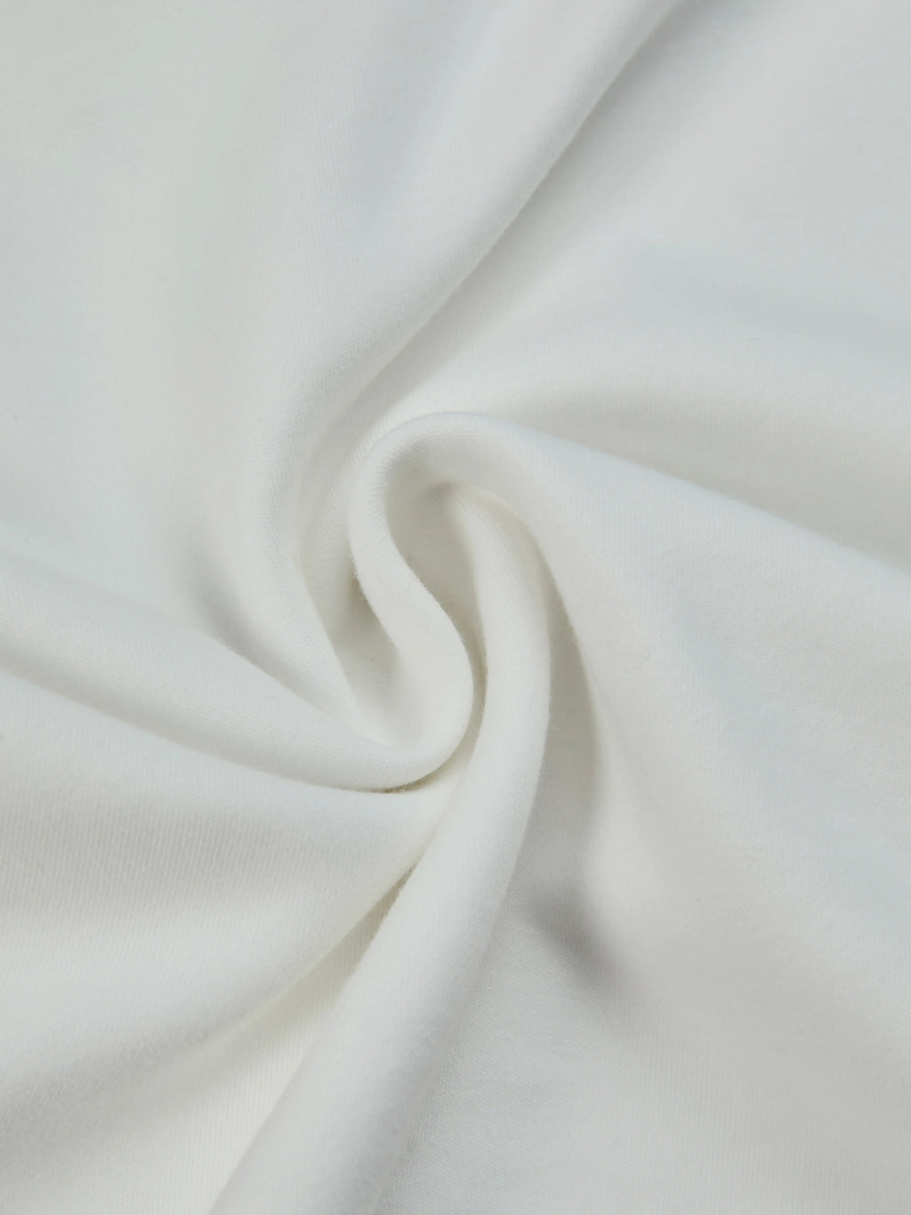 Cotton Knit Tee, Short Sleeves, Plain, 3D Floral, French Vintage, Ivory