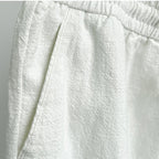 Men's Vintage Elastic Waist Drawstring Casual Cotton Linen Pants