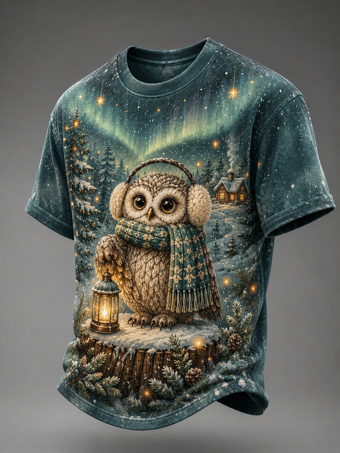 Men's Warm Healing Animal Print T-Shirt