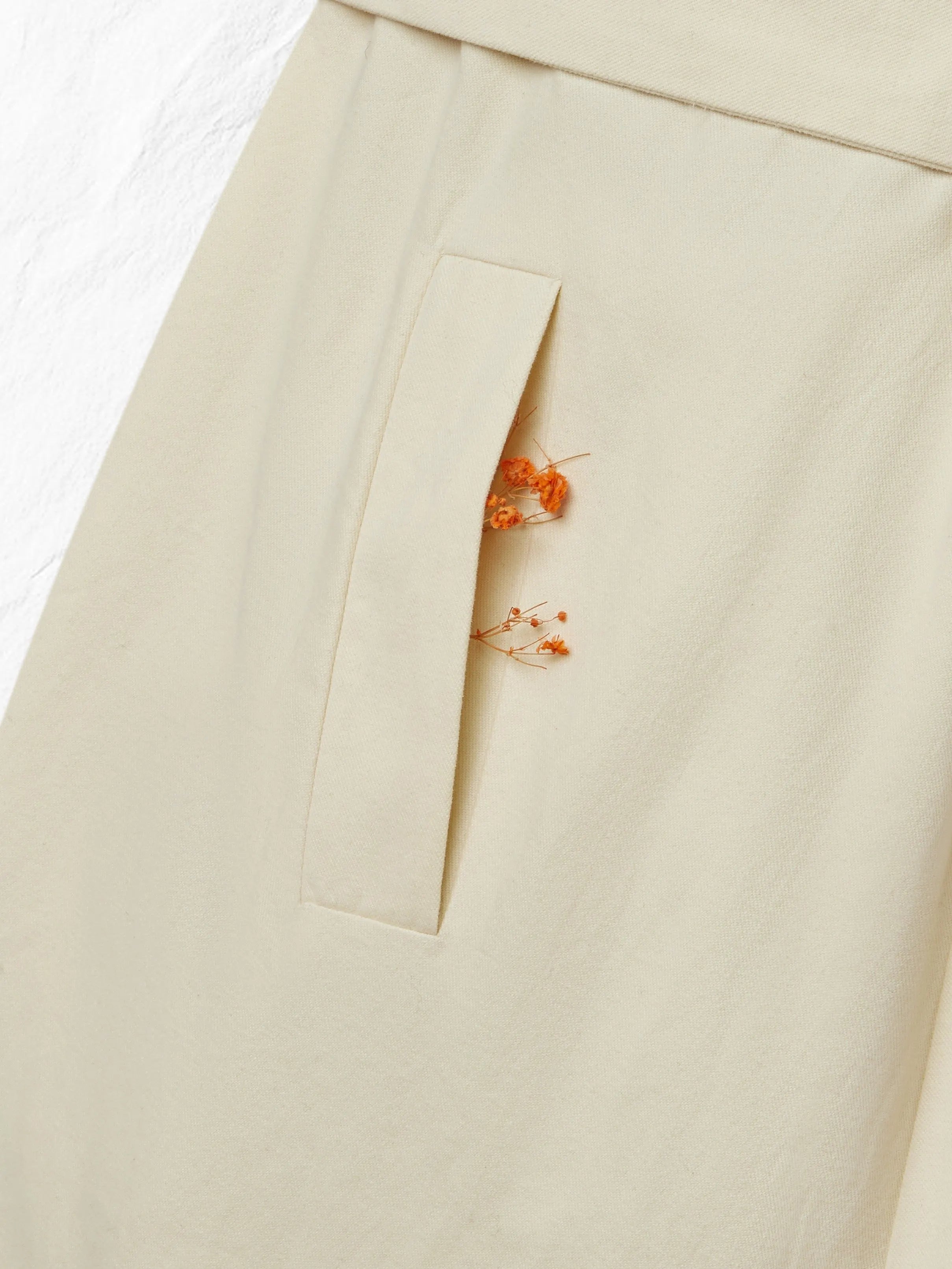 Cotton Trench Coat, Long Sleeves, Shawl Collar, Plain, Button Design, Vintage, Apricot