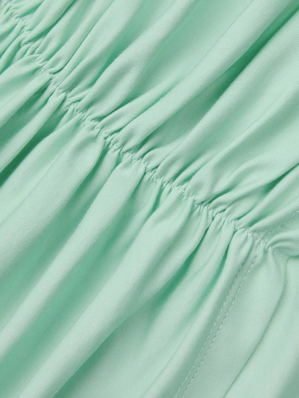 Green Ruched Knit Off The Shoulder Sleeveless Bodycon Maxi Dress