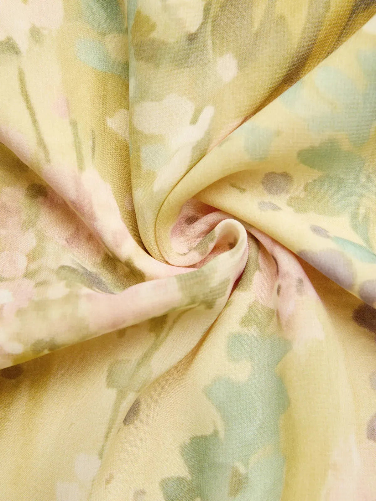 Yellow Ruffled Floral Chiffon Halter Sleeveless A-Line Maxi Dress