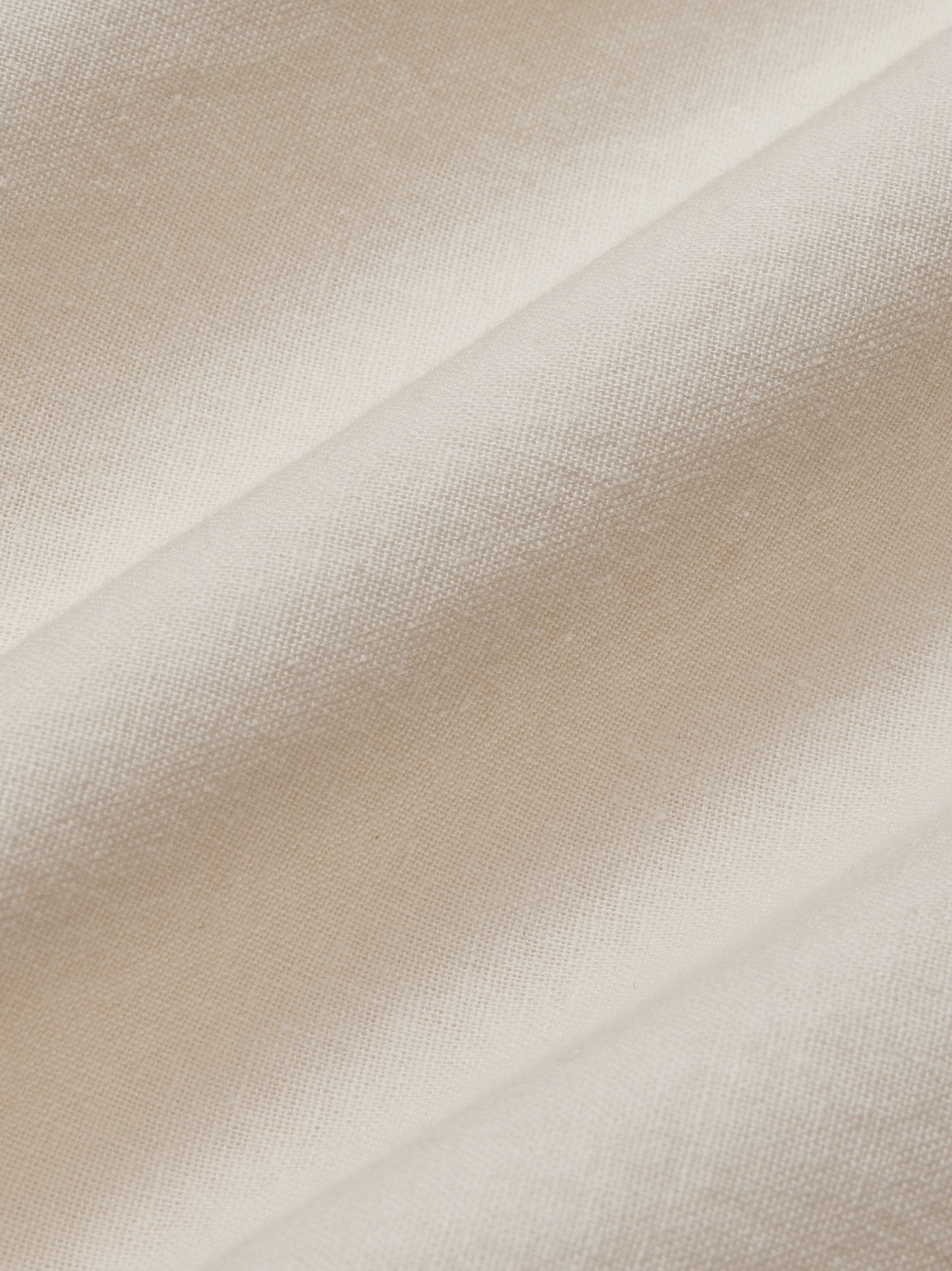 Linen Maxi Dress, Short Sleeve, Off The Shoulder, Plain, Vintage, Daily, White