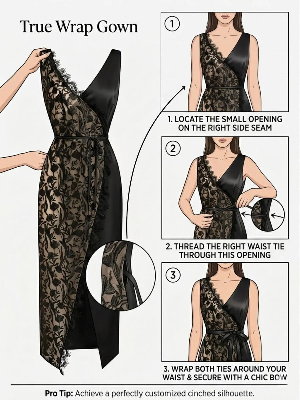 Black Lace Embroidery Sheer Mesh V Neck Sleeveless Wrap Sheath Maxi Dress