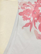 Maxi Cotton Dress, Sleeveless, Floral, Belt Design, Vacation, Vintage, Red