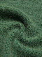 Wool Cardigan, Long Sleeves, Plain, Vintage, Green