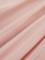 Pink 3D Floral Pleated Chiffon V Neck Sleeveless A-Line Maxi Dress